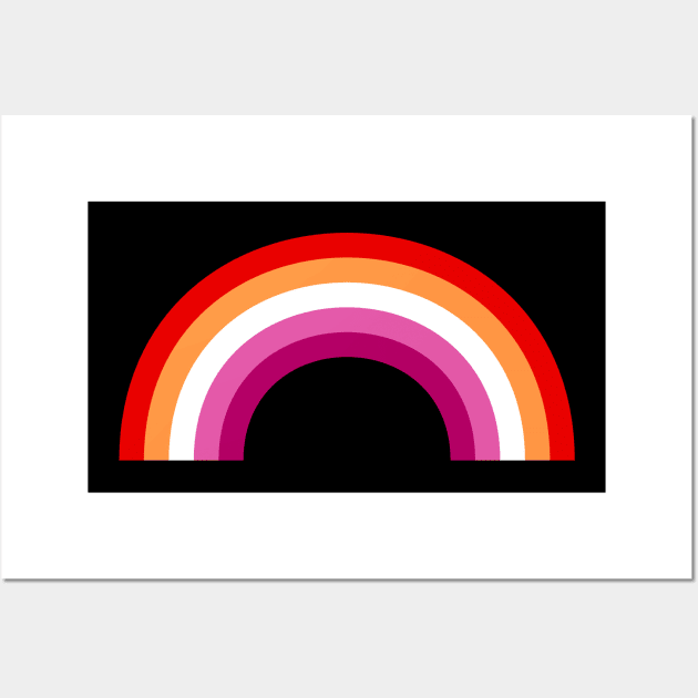 New Lesbian Pride Flag Rainbow Wall Art by brendalee